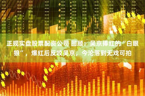 正规实盘股票配资公司 回顾：吴京捧红的“白眼狼”，爆红后反咬吴京，今沦落到无戏可拍